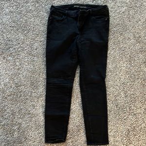 Black Mid Rise Skinny Jeans